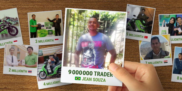 Tim FBS menyambut trader ke-9 juta yang beruntung!